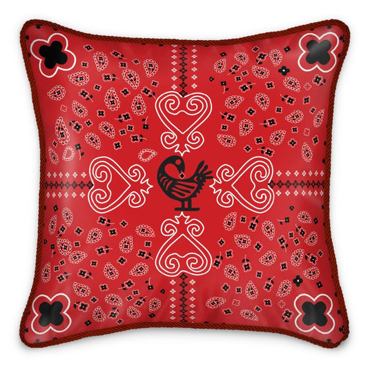 Sankofa Bandana Silk Pillow
