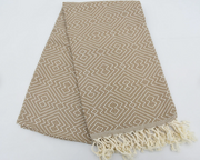 Tan & Cream Turkish Throw